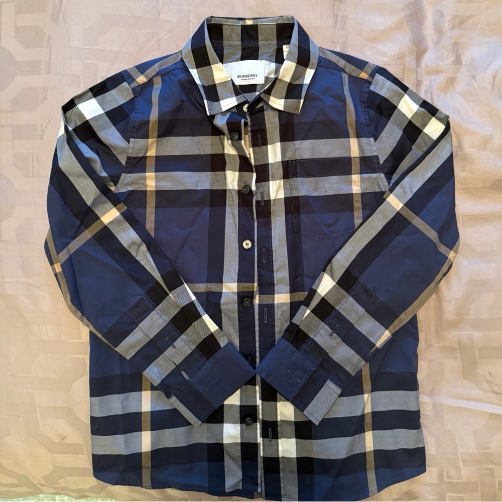 Burberry boys shirt size 8Y